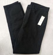 Rebecca Taylor Black Ines High Rise Slim Straight Leg Ankle Length Jeans NEW