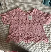 Pink Crocheted Top