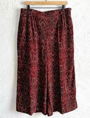 Orvis‎ wide leg paisley print pants size 16