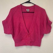 Hot Pink Casual or Dress  Cardigan Sweater Women’s Size L