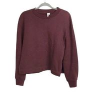 & Other Stories burgundy red Crewneck pullover sweater size 6