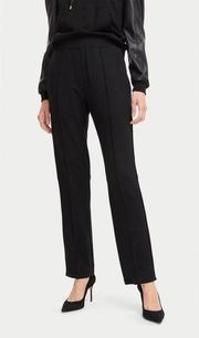 Anne Klein Pleated Straight Leg Stretch Pant