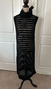 AQ/AQ Black Sweater Maxi Dress Sz US 8 NEW