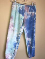 Wildfox Pastel Tie Dye Jogger Sweatpants