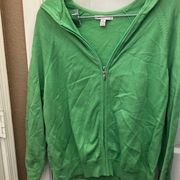 Jm collection zip front hooded cardigan xl