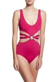 Proenza Schouler Cutout Swimsuit w/Center Ring