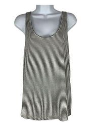 Lou & Grey Women's Black & White Women's Striped Tank Top Size Large