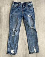 Vigoss • Stevie cropped straight leg distressed jeans