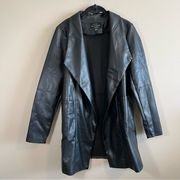 Haute Monde Black Faux Leather Jacket Medium