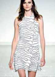 Rebecca Taylor Zebra pleated dress