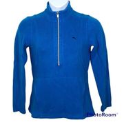 Tommy Bahama Aruba Angle Marlin Blue Half Zip Pull Over size Small