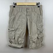 Kuhl Kontra Bermuda Shorts 4 Convertible Hiking Outdoor Cargo Utility Brown Tan