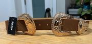 Western Double Buckle Belt