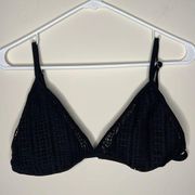 Xhilaration  bikini top black XL woven summer swim beach vacation