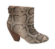 Corso Como Snakeskin Boot Heel Bootie Size 9M Leather