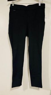 NWT  black Heidi pull on ankle ponte pant size medium