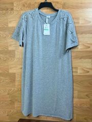 Cable & Gauge Hathergrey Size Large Dress with Sleeves that look Braided