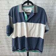 Vintage Pierre Cardin Color Block Polo Shirt Size Medium