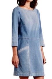 AG Adriano Goldschmeid Denim Knit Cocoon Soft Jean Dress Size Small