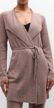 Barefoot Dreams Womens CozyChic Lite Knit Waist Tie Cardigan Sweater Size XL