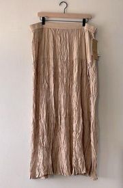 Vintage Crinkle Skirt NWT Deadstock  Blue Tan Size Medium