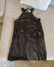 Black Sequins Dress