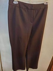 Lafayette 148 petite size 2 brown pants fly front waist 28 inches inseam 25 “