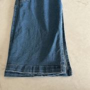 NWT  Long Jean cargo skirt