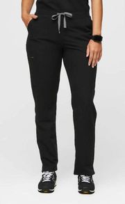 Women's Yola Skinny Scrub Pants in Black Size M