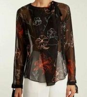 Diane Von Furstenberg DVF Silk Blouse Top