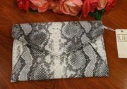 s Phython Snakeskin Clutch/Crossbody