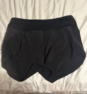 Black  Mis Rise Speed Up Shorts 4”