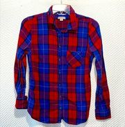 Small Red and Blue Flannel