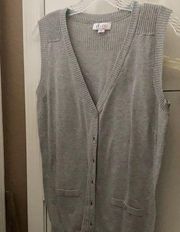 Denim and company knit vest small