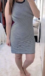 KATE Spade black & white striped dress size small