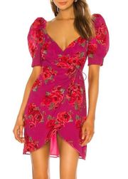 Hot Pink Floral Dress