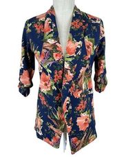 NEW Milly Penzance Open Blazer Size L Long Ruched Sleeves Wide Lapel NWT‎ Womens