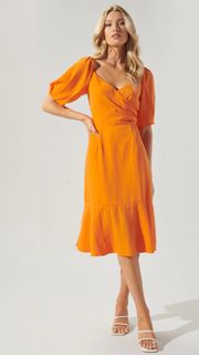 Orange Tie Dress