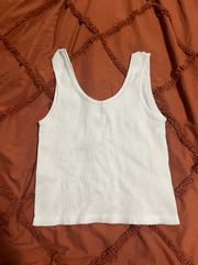 And Jade White Tank Top