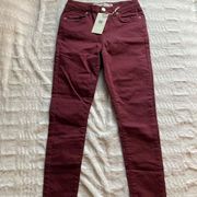 🛍️ Ashley Mason burgundy skinny fit pants NWT 5