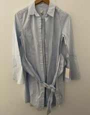 Blue and White Striped Dress Size S