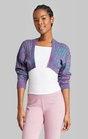 Wild Fable Spacedye rib knit shrug S