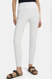 Yoke Legging brand Theory in Stretch Cotton SIZE M preowned white