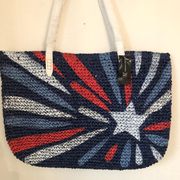 🎉INC Star & Stripes Straw Bag