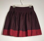 New York & Company Maroon and Red Skirt Size 2