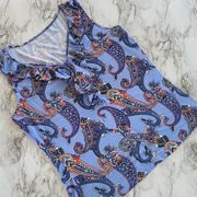 charter club paisley top size medium