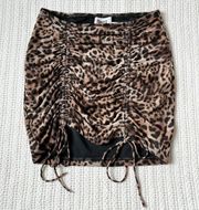 Princess Polly Cheetah Print Mini Skirt Size 2