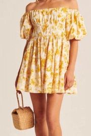 Yellow Floral Dress