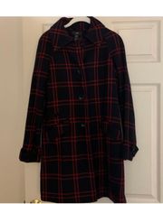 Wool blend Plaid Winter Coat