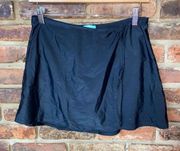 Spanx Assets Black Swim Bathing Suit Skirt Bottoms Women's Size large